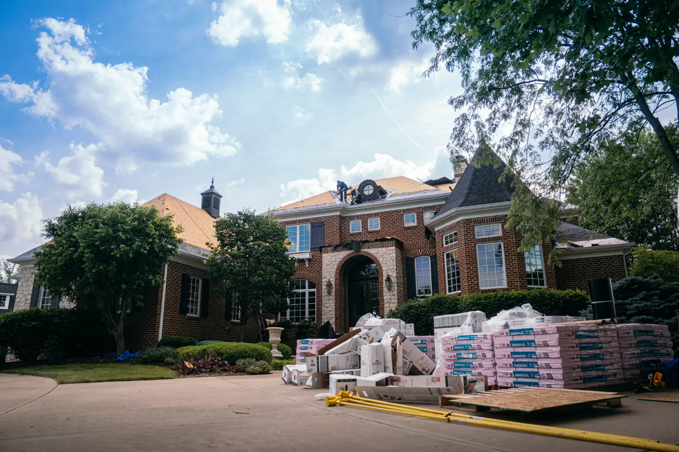 Commercial roof inspection documented in Springmill Villages